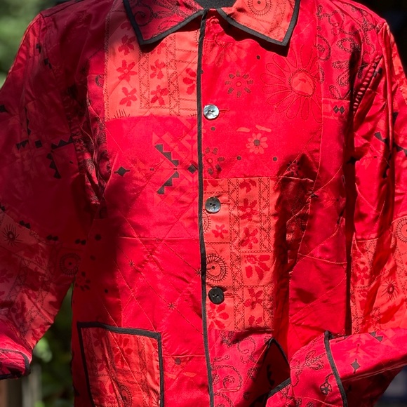 NWT Vintage Chico’s 💯 Silk Jacket - Picture 5 of 7